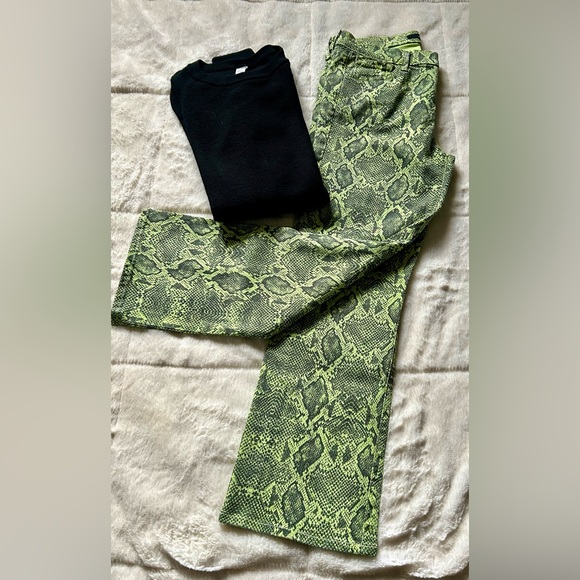 J Brand Selena Denim Snake Print Bootcut Jeans❤️ - Picture 4 of 6